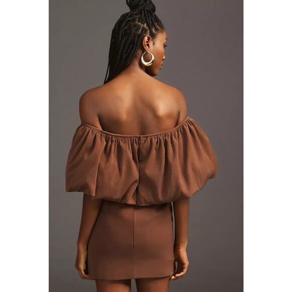 NWT Anthropoloie Nikita Mhaisalkar Off-The-Shoulder Bubble Mini Dress XL #MC415 - Picture 3 of 12